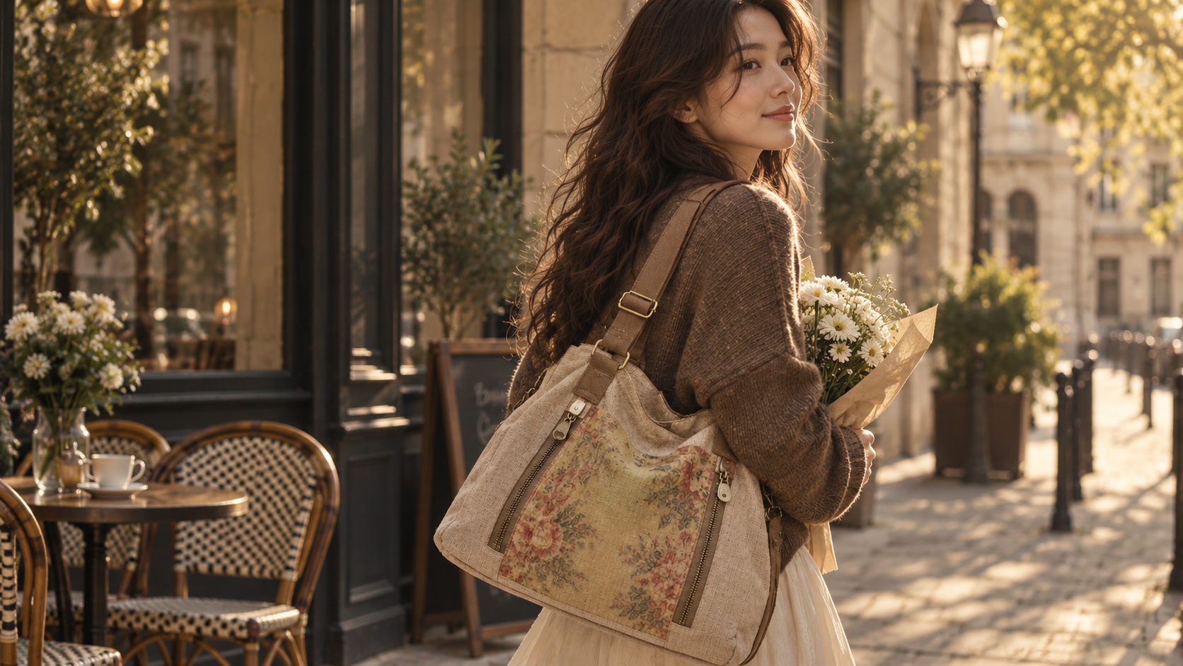 Our Story Keeplovely vintage-inspired bag in everyday life